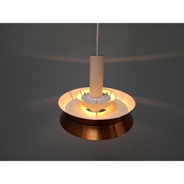 Vintage Danish Brass Pendant Light by Carl Thore for Granhaga, 1960s For Sale - Image 9 of 18