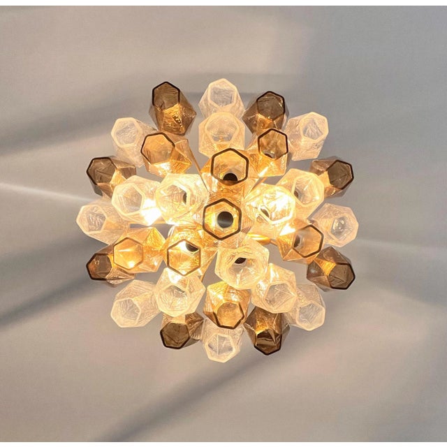 Murano Poliedri Chandelier by Carlo Scarpa, 1990s For Sale - Image 16 of 18