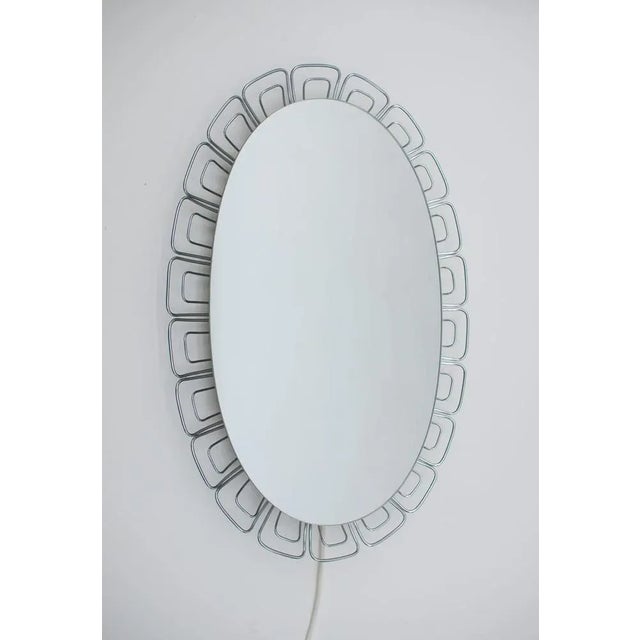 Wire Backlit Mirror, Germany, 1970s For Sale - Image 10 of 10