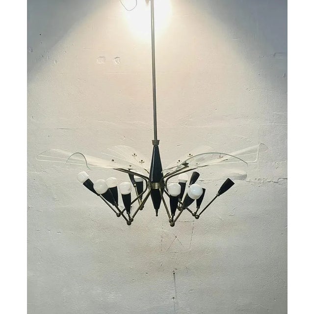Chandelier from Stilnovo, 1950s For Sale - Image 12 of 13