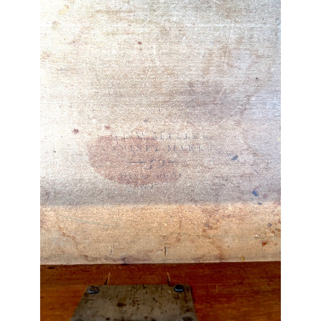 A Late Federal Mahogany Work Table Signed by New York Cabinetmaker George W. Miller, Circa 1825 For Sale - Image 10 of 10