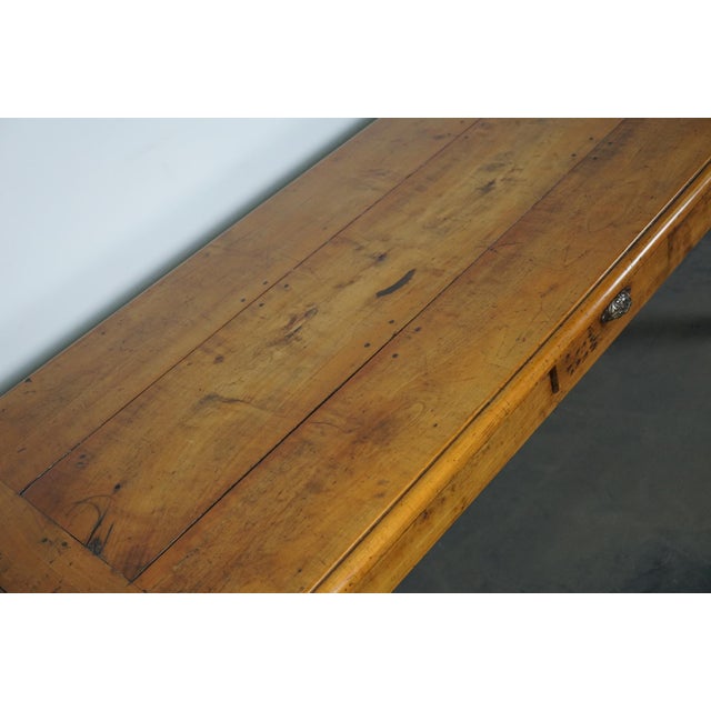 Antique French Cherry Dining Table, Late 19th Century For Sale - Image 13 of 18