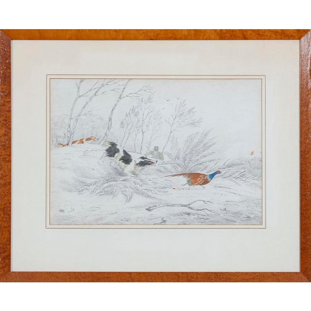 Art Sz: 9 3/4"L x 14 1/4"W Frame Sz: 17"H x 21"W w/ the Sportsman's Gallery Label on Verso Henry Alken (1810-1894)...