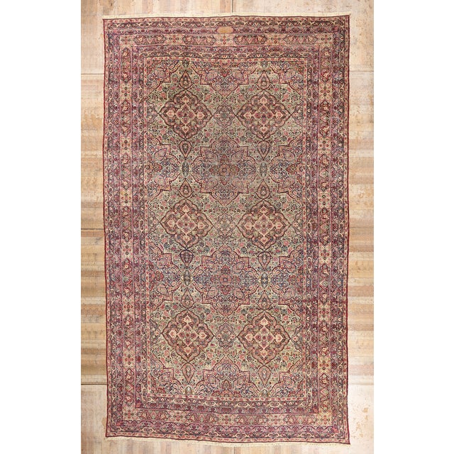 Signed Late 19th Century Persian Kermanshah Rug, 12'09 X 22'01 For Sale - Image 11 of 11