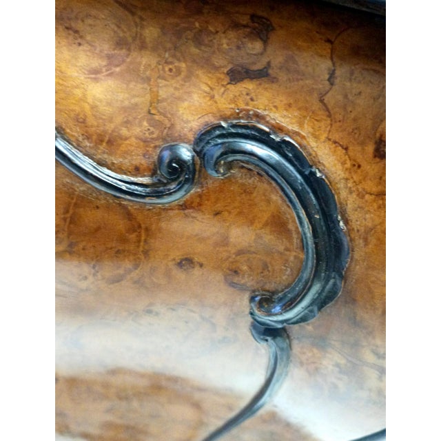 Ebonized Beech and Walnut-Root Cabinet with Glass Top, Brianza, Italy, 1940s For Sale - Image 11 of 17