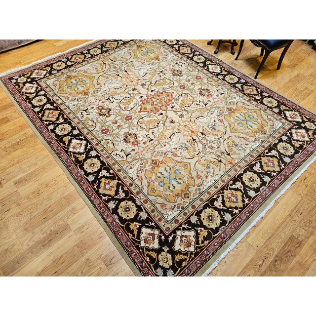 Vintage Turkish Oushak Handwoven Rug, Wool, Allover Geometric Design, 8' x 10' For Sale - Image 16 of 16