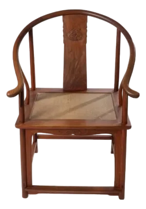 Mid 20th Century Chinese Horseshoe Back Chair