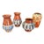 Mid-Century Bulgarian, Troyan Redware Pottery Vases, Set of Four (4) For Sale