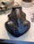 Vintage Studio Pottery Frog Sculpture With Cobalt Blue Geometric Decoration For Sale In West Palm - Image 6 of 7