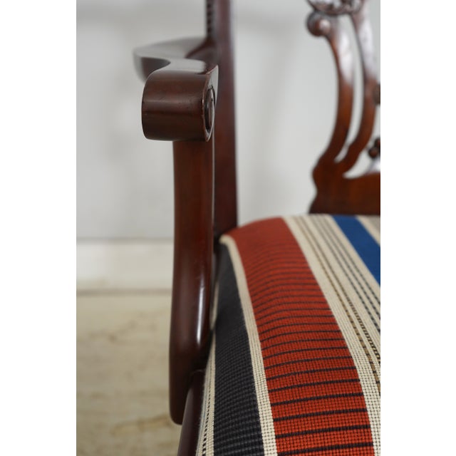 Set of 8 Maitland Smith Mahogany Dining Chairs For Sale In Philadelphia - Image 6 of 18