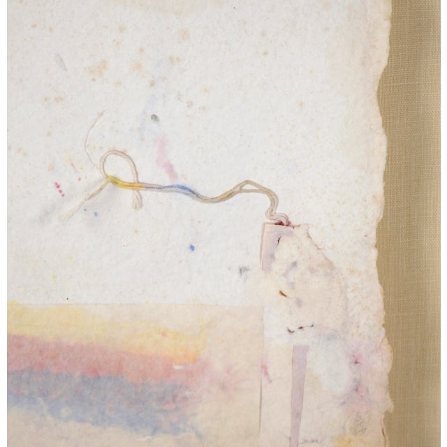 Contemporary "Carta Series, Paper Imbeds" Experimental Printmaking Wall Sculpture by Harold Paris For Sale - Image 3 of 7