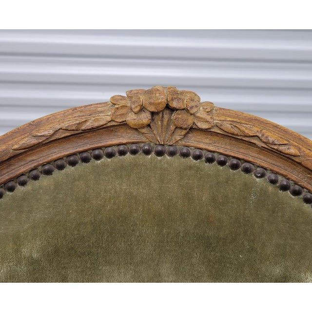 19th-C. French Louis XV Provincial Carved Walnut Open Armchair — Pegged Construction For Sale - Image 4 of 12