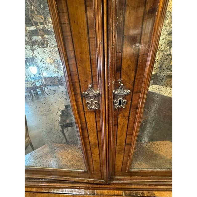 Wood Italian Walnut Secretary For Sale - Image 7 of 10