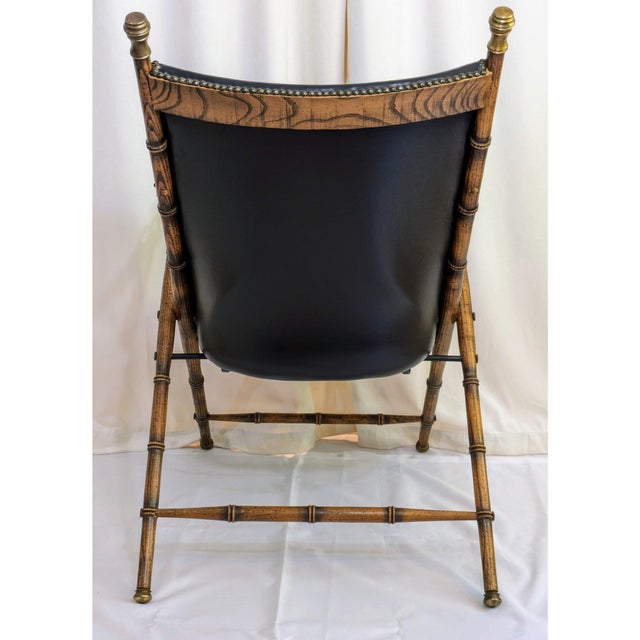 1950s Fratelli Boffi Attributed Campaign Chair For Sale - Image 4 of 8
