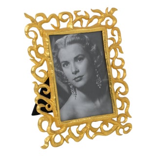 Edouard Rambaud Paris Ornate Gilt Metal Picture Frame, circa 1990 For Sale