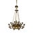 Empire Style Bronze Chandelier with ten arms with suspended chains. Electrified. Heavy gauge bronze. Possibly Caldwell....