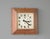 Art Deco Wall Clock By ATO Circa 1920s. Stepped pine casing - Tin dial with glass face - New AA battery powered quartz...