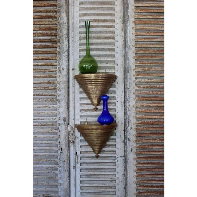 Italian Pair of Venetian Style Giltwood Wall Brackets For Sale - Image 3 of 11