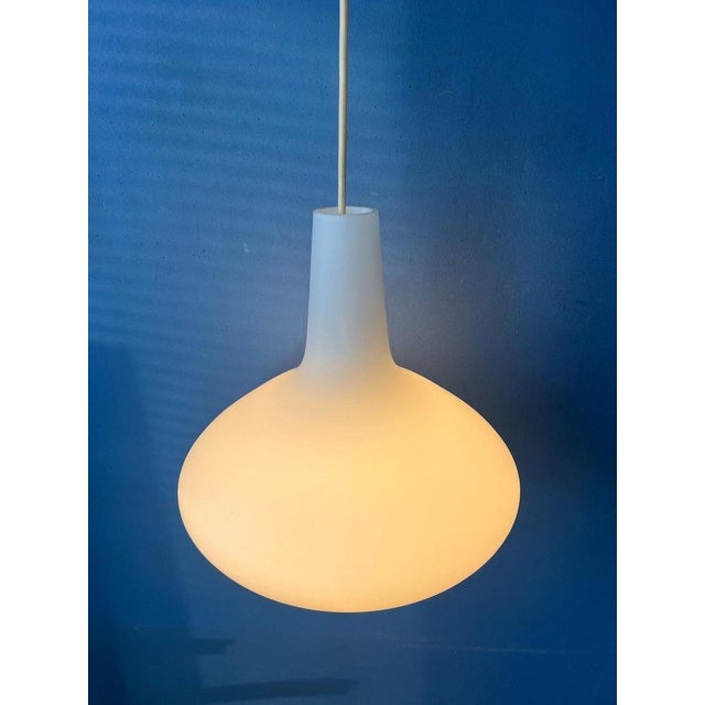 Opaline Glass Bulbo Pendant Lamp by Lisa Johansson Pape for Stockmann Orno For Sale - Image 4 of 11