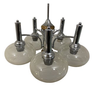 Vintage Five-Light Sputnik Chandelier by Emi Poljčane, Former Yugoslavia, 1983 For Sale