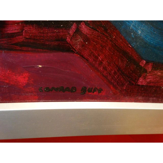 Conrad Buff Mid-Century Desert Landscape Oil Painting on Board For Sale - Image 4 of 7