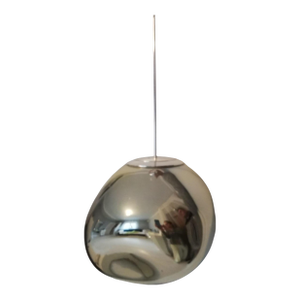 Late 20th Century Mirrored “Golden Ball” Chrome Pendant Lamp, Tom Dixon Design