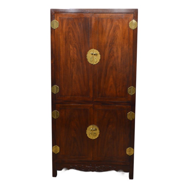 Henredon Pan Asian Armoire Wardrobe Chest For Sale
