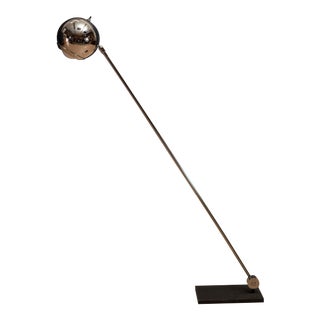 1970s Robert Sonneman Adjustable Chrome Floor Lamp For Sale