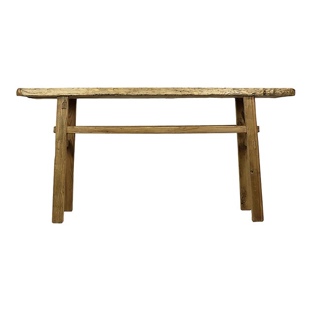 Matthew Izzo Home Medium Reclaimed Solid Wood Village Console For Sale