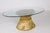 Glass Small Gold Side Table, Italy, 1970s For Sale - Image 7 of 7