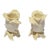 Mid-20th Century Lenox Rose Shaped Ceramic Fine Bone China Candle Holders, Pair For Sale
