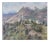 Vicente Gomez Fuste, Post Impressionist Village and Mountains, Mid-20th Century, Oil on Canvas For Sale