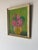 1980s Vintage Flower in Vase Still Life Impressionist Oil on Masonite Board – Framed For Sale - Image 5 of 11