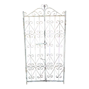 1950s French Iron Two Panel Gate