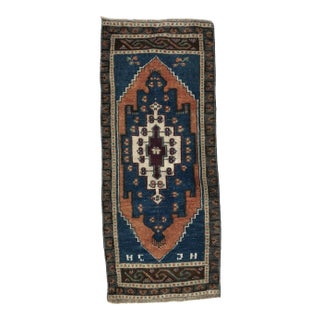 1960s Vintage Handmade Rug For Sale