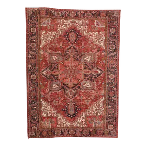 Vintage Persian Heriz Rug - 09'08 X 13'04