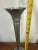 Vintage Hammered Metal Tall Taper Candle Holder Candlestick Silver Tone Decor For Sale - Image 10 of 11