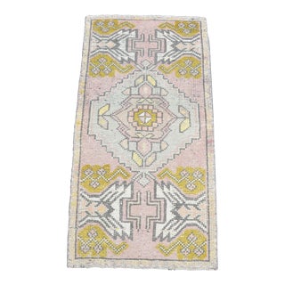 Antique Oushak Vintage Area Rug For Sale