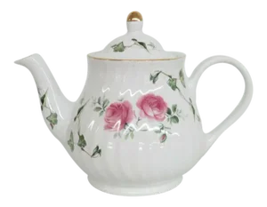 Arthur Wood Son Staffordshire England Rosend Vines Teapot