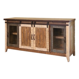 Greenview Multi-Color Sliding Door Tv Stand - 70" For Sale