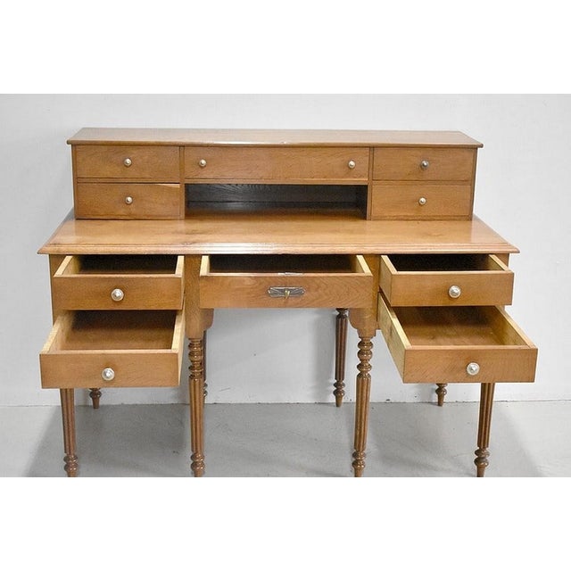 Tiered Desk in Oak, 1920s For Sale - Image 10 of 18