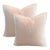 Set of 22'' Pink Pillows With White Tape Trim For Sale