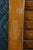Wood Pair Mid-Century Chinoiserie Elm Louvered Double Bi Fold Doors Brass Shou Pulls For Sale - Image 7 of 18