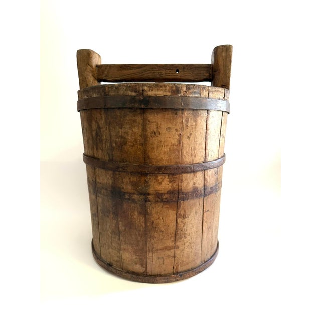 Antique Chinese Jujube Wood Wine Barrel For Sale - Image 9 of 11
