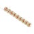 Ruby Red Vintage Gilded Ruby Glass Link Bracelet 1940s For Sale - Image 8 of 8