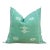 Aqua Trail Cactus Silk Moroccan Pillow For Sale