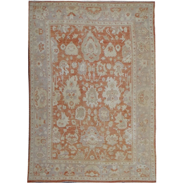 Hand Knotted Oushak Rug. 08'02" X 10'09" For Sale In Los Angeles - Image 6 of 6