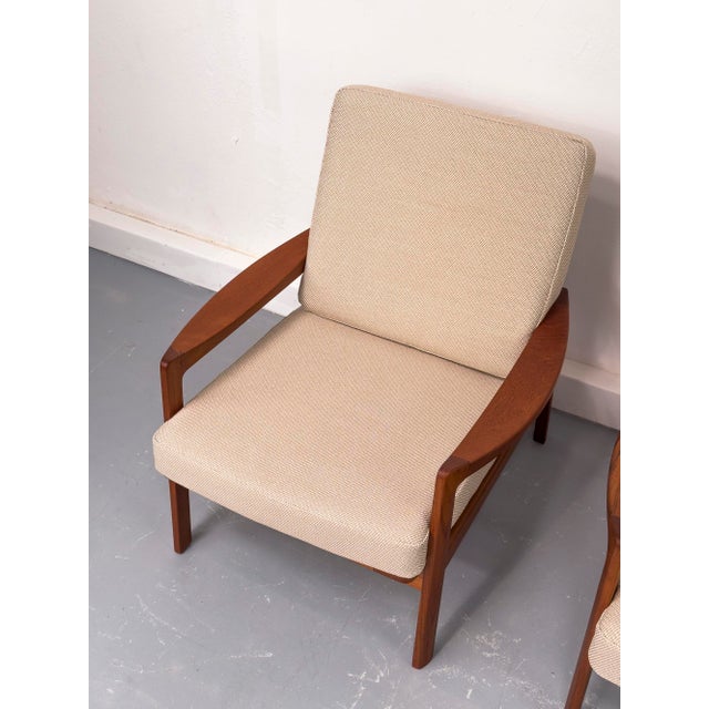 Teak Lounge Chairs by Tove & Edvard Kindt Larsen for Gustav Bahus, 1960s, Set of 2 For Sale - Image 12 of 18