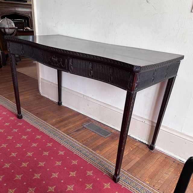 Brown 19th Century S & H Jewell Georgian Style Carved Console/ Huntboard For Sale - Image 8 of 12