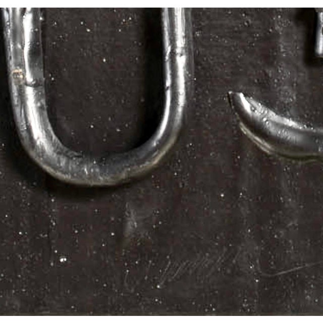 Fernandez Arman French 1980s Modern Signed and Archived Black Artwork Very important Fernandez Arman (Nice, 1928 – New...